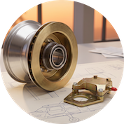 Matco aircraft wheel assembly featuring a black tire, silver rim, and integrated disc brake system.